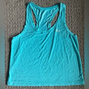 Under Armour Women’s Athletic Shirt Pinnie Size Medium Light Blue